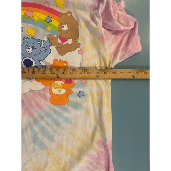 Care Bears Women Unisex Graphic Tee Size Medium M Pastel Tiedye - Picture 5 of 6